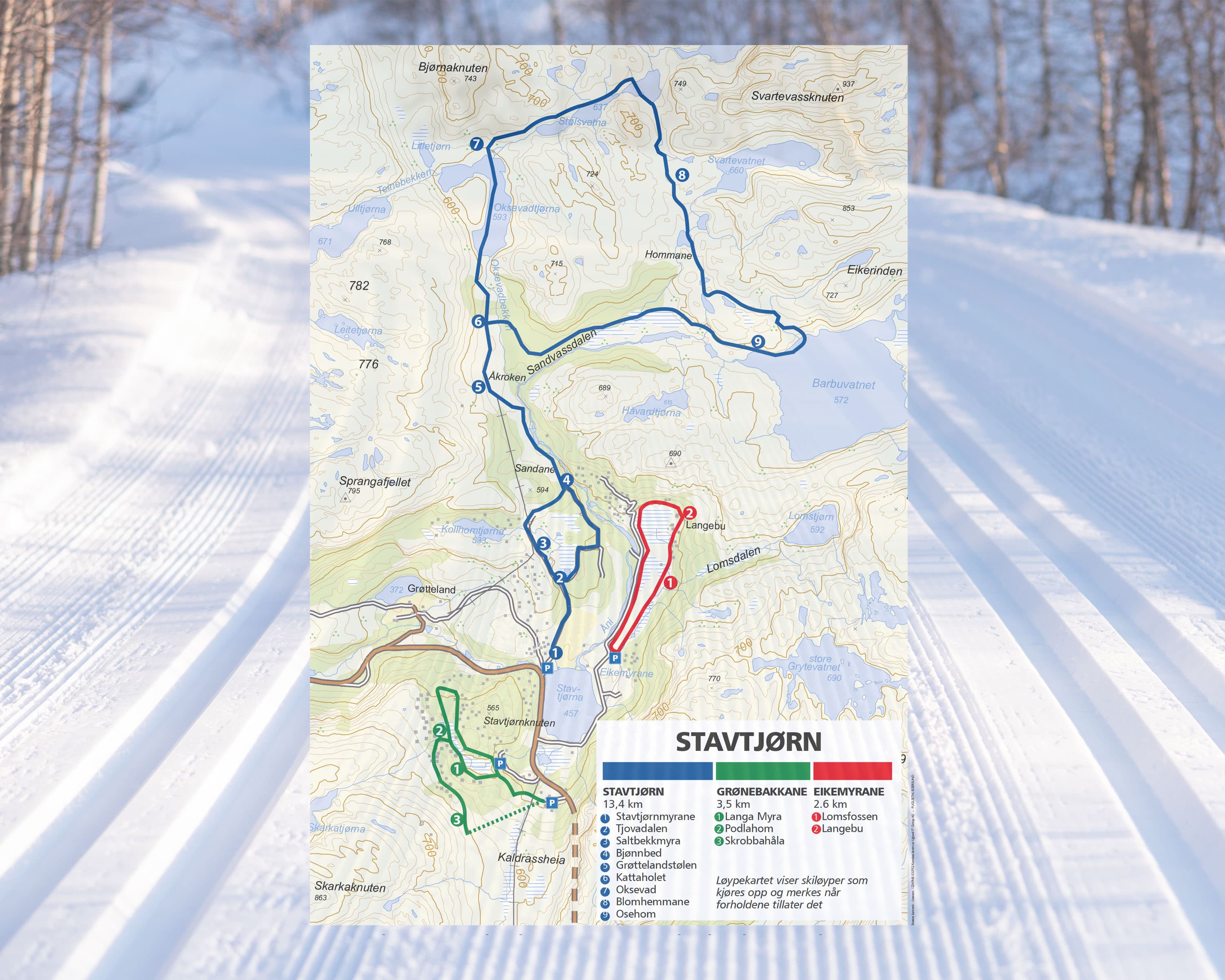 Blå løype Stavtjørn