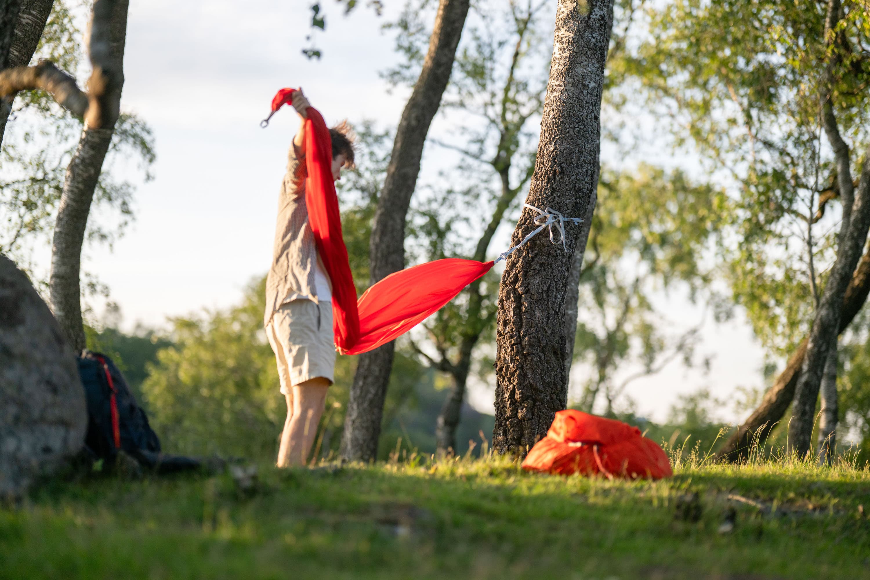Hengekøye ved Versland gard